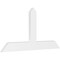 Ekena Millwork Portland Architectural Grade PVC Gable Bracket, 60"W x 30"H x 2"D x 6"F, 12/12 Pitch GBP060X30X0206POR00 - alternate 1